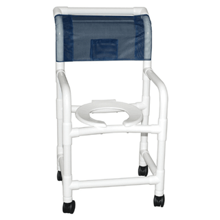 MJM ECHO LINE HAMPERS - Echo Shower Chair, 18" Internal Width, 3" Twin Casters, 250 lb Capacity | Quantity - 1x EA