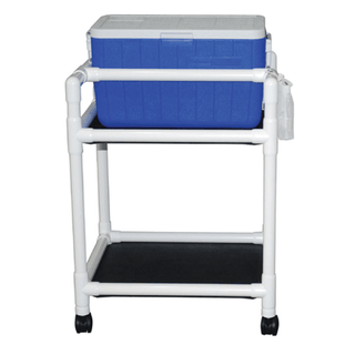 MJM ECHO LINE HAMPERS - Echo 3-Shelf Linen Cart, Mesh or Solid Vinyl Cover, Shelf size 20" x 45", 75 lbs per Shelf | Quantity - 1x EA