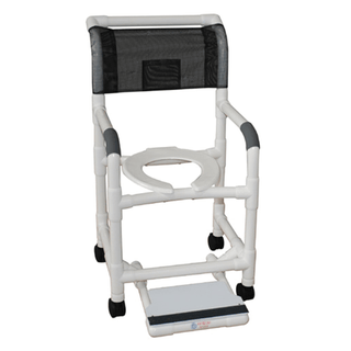 MJM SHOWER CHAIRS "100" SERIES OPTIONAL EQUIPMENT - Accessories: Folding Footrest | Quantity - 1x EA