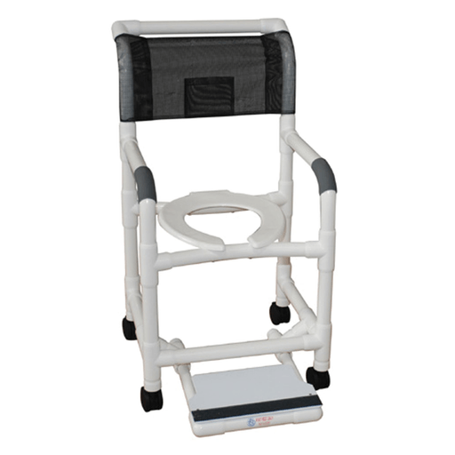 MJM SHOWER CHAIRS "100" SERIES OPTIONAL EQUIPMENT - Accessories: Folding Footrest | Quantity - 1x EA