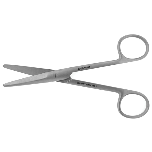 BR SURGICAL MAYO SCISSORS - Mayo Scissor, Straight Beveled, 6" | Quantity - 1x EA