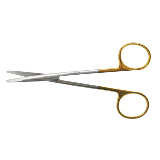 BR SURGICAL KILNER (RAGNELL) DISSECTING SCISSORS - Kilner (Ragnell) Undermining Scissor, Curved, Non-Serrated, Flat Tips, 6" | Quantity - 1x EA