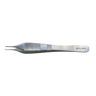 BR SURGICAL ADSON FORCEPS - Adson Forcep, 1x2 Teeth, Lightweight Fenestrated Handle, 4" | Quantity - 1x EA