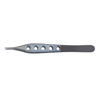 BR SURGICAL ADSON FORCEPS - Adson Forcep, 1x2 Teeth, Lightweight Fenestrated Handle, 4" | Quantity - 1x EA