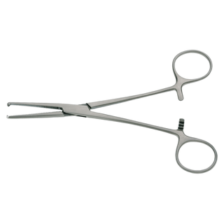 BR SURGICAL ROCHESTER-OSCHNER FORCEPS - Rochester-Oschner Hemostatic Forcep, 1x2 Teeth, Curved, 8" | Quantity - 1x EA