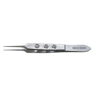 BR SURGICAL BISHOP-HARMON FORCEPS - Bishop Harmon Iris Forcep, Straight, Serrated, 0.5mm Tip, 3" | Quantity - 1x EA