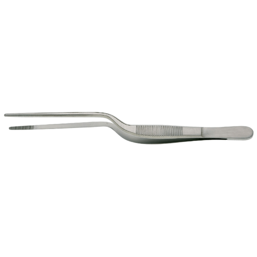 BR SURGICAL LUCAE FORCEPS - Lucae Bayonet Dressing Forcep, Serrated, 5" | Quantity - 1x EA