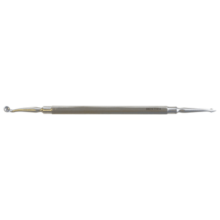 BR SURGICAL COMEDONE EXTRACTOR - Schamberg Comedone Extractor, Slightly Curved Double Square Ends, 3"" | Quantity - 1x EA