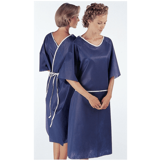 ENCOMPASS PATIENT GOWN - Gown, Pediatric, Limited Use, Short Sleeve, Velcro Neck Closure, 5-8 Years, Blue, 25/bg, 4 bg/cs | Quantity - 1x CS