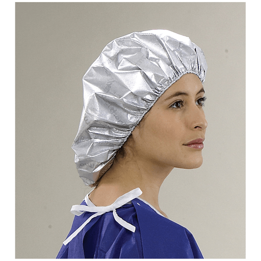 ENCOMPASS THERMOFLECT HYPOTHERMIA PREVENTION SYSTEM - Bouffant Cap, Youth, Medium, Silver, 50/cs | Quantity - 1x CS