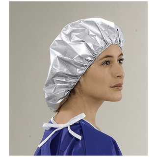 ENCOMPASS THERMOFLECT HYPOTHERMIA PREVENTION SYSTEM - Bouffant Cap, Youth, Medium, Silver, 50/cs | Quantity - 1x CS