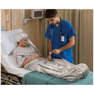 ENCOMPASS THERMOFLECT HYPOTHERMIA PREVENTION SYSTEM - Bouffant Cap, Youth, Medium, Silver, 50/cs | Quantity - 1x CS