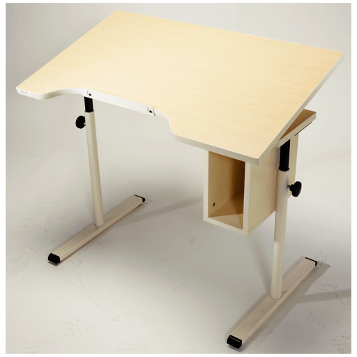 AD-AS/POPULAS FURNITURE KNOW ADJUST SERIES HEIGHT ADJUSTABLE DESKS, TABLES & THERAPY TABLES - Adjustable Student Desk with Storage & Tilt, 40"L x 24"W, Available in All Finishes, Indicate Color Code (XX) (092949) | Quantity - 1x EA