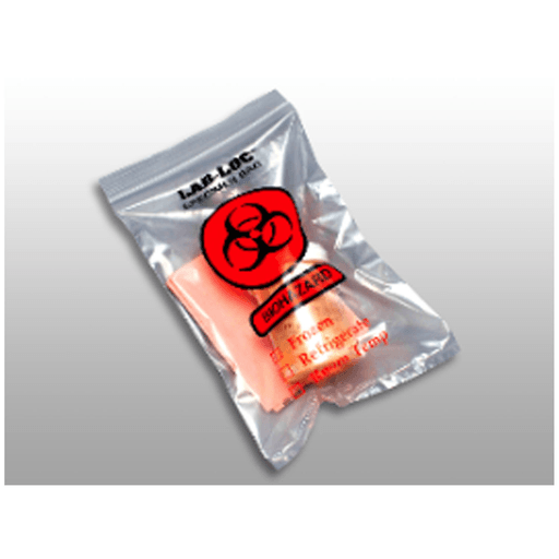 LK PACKAGING 3-WALL SPECIMEN TRANSFER BAGS - 3-Wall Specimen Transfer Bag, Reclosable, Biohazard, 2 mil, 9" x 12", 1000/cs | Quantity - 1x CS