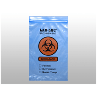 LK PACKAGING 3-WALL SPECIMEN TRANSFER BAGS - 3-Wall Specimen Transfer Bag, Reclosable, Biohazard, 2 mil, 9" x 12", 1000/cs | Quantity - 1x CS