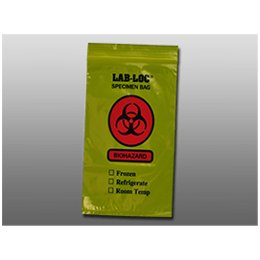 LK PACKAGING 3-WALL SPECIMEN TRANSFER BAGS - 3-Wall Specimen Transfer Bag, Reclosable, Biohazard, 2 mil, 9" x 12", 1000/cs | Quantity - 1x CS