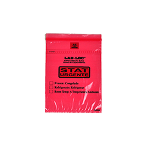 LK PACKAGING LAB LOC SPECIMEN BAGS - Specimen Bag, Seal-N-Rip, Removable Biohazard Symbol, Zipper Closure, 3-Wall, Purple Tint, 1.75 mil, 6" x 9", 100 bg/pk, 10 pk/cs | Quantity - 1x CS