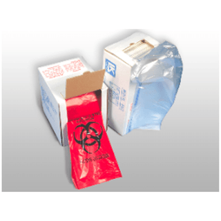 LK PACKAGING INFECTIOUS WASTE LINERS - Infectious Waste Liner, Red, High Denstiy, 31" x 43", 250/cs | Quantity - 1x CS