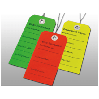 LK PACKAGING EQUIPMENT TAGS - Multipack Equipment Tags, Includes: Clean, Dirty, Repair, 2 5/16" x 4", 750/cs | Quantity - 1x CS
