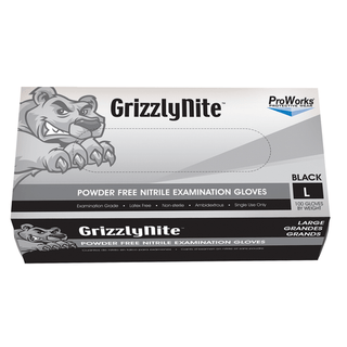HOSPECO PROWORKS NITRILE EXAM GLOVES - Exam Glove, Nitrile, Large, Orange, Powder-Free (PF), 100/bx, 10 bx/cs | Quantity - 1x CS