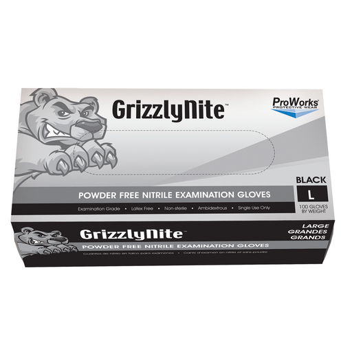 HOSPECO PROWORKS NITRILE EXAM GLOVES - Exam Glove, Nitrile, Large, Orange, Powder-Free (PF), 100/bx, 10 bx/cs | Quantity - 1x CS