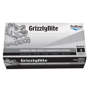 HOSPECO PROWORKS NITRILE EXAM GLOVES - Exam Glove, Nitrile, Large, Orange, Powder-Free (PF), 100/bx, 10 bx/cs | Quantity - 1x CS
