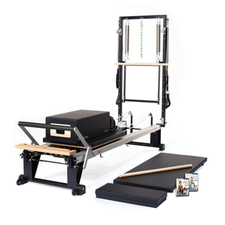 MERRITHEW V2 MAX PLUS REFORMER BUNDLE - V2 Max Plus Reformer Bundle Includes 1 ea: V2 Max Plus Reformer, Mat Converter, Padded Platform Extender, Reformer Box, Maple Roll-Up Pole (Price subject to change without notice) | Quantity - 1x EA