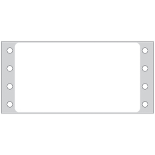 TIMEMED MULTI-PURPOSE LABELING FOR DOT MATRIX PRINTERS - Litho Blank White Labels, Permanent Adhesive, 15/16" x 2", 1 Across, 5,000/bx | Quantity - 1x BX