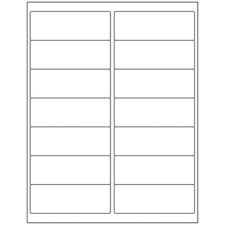 TIMEMED MULTI-PURPOSE LABELING FOR DESKTOP LASER PRINTERS - Single Ply Labels, White, On 8" x 11" Sheets, 1 7/16" x 4", 1,400/bx | Quantity - 1x BX