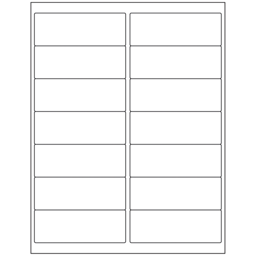 TIMEMED MULTI-PURPOSE LABELING FOR DESKTOP LASER PRINTERS - Single Ply Labels, White, On 8" x 11" Sheets, 1 7/16" x 4", 1,400/bx | Quantity - 1x BX