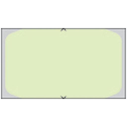 TIMEMED HEALTHCODER LABEL PRINTING SYSTEMS - Piggyback, Direct Coated Thermal Labels For 8x00 Printer, .96" x 1.6", Yellow, No "X" Tamper Cut, 3,000/rl, 6 rl/bx | Quantity - 1x BX