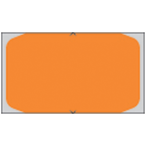 TIMEMED HEALTHCODER LABEL PRINTING SYSTEMS - Piggyback, Direct Coated Thermal Labels For 8x00 Printer, .96" x 1.6", Yellow, No "X" Tamper Cut, 3,000/rl, 6 rl/bx | Quantity - 1x BX