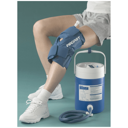 DJO AIRCAST CRYO-COMPRESSION THERAPY - KNEE - Knee Cryo Cuff & Cooler, Circumference: 15-23", Medium (028004) | Quantity - 1x EA
