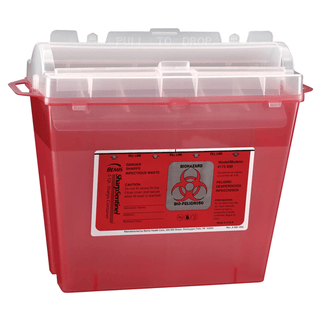 BEMIS SHARPS CONTAINERS - Sharps Container, 2 Gal, Translucent Red, 30/cs | Quantity - 1x CS