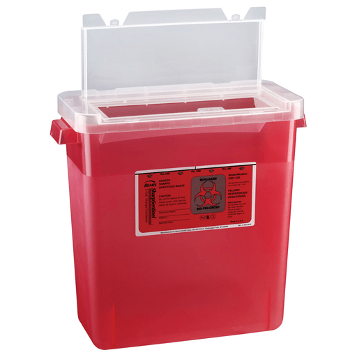 BEMIS SHARPS CONTAINERS - Sharps Container, 2 Gal, Translucent Red, 30/cs | Quantity - 1x CS