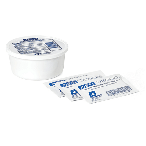 BIRCHWOOD A.E.R. WITCH HAZEL PADS & TOWELETTES - A.E.R. Pre-Moistened Witch Hazel Pads, 40/tub, 20 tub/cs | Quantity - 1x CS
