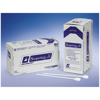 BIRCHWOOD SCOPETTES JR LARGE-TIP APPLICATORS - Single Ended Swab, 8", Paper Handle, 500/cs | Quantity - 1x CS
