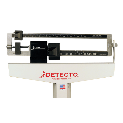 DETECTO PHYSICIANS SCALE - Physician's Scale, Weigh Beam, 200 kg X 100 G, Height Rod (DROP SHIP ONLY) | Quantity - 1x EA