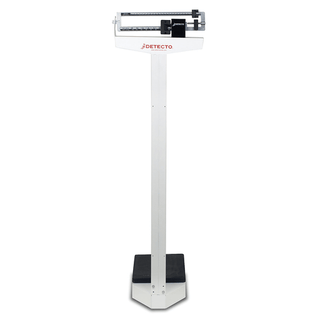 DETECTO DUAL-READING PHYSICIANS SCALE - Physician's Scale, Weigh Beam, 440 lb X 4 Oz / 200 kg X 100 G, Height Rod (DROP SHIP ONLY) | Quantity - 1x EA