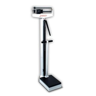 DETECTO PHYSICIANS SCALE - Physician's Scale, Weigh Beam, 450 lb X 4 Oz, Height Rod, Handpost (DROP SHIP ONLY) | Quantity - 1x EA