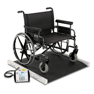 DETECTO PORTABLE BARIATRIC WHEELCHAIR SCALEWheelchair Scale, Portable, Digital, 1000 lb x .2 lb / 450 kg x .1 kg, 40x30 Platform | Quantity - 1x EA