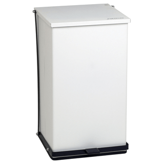 DETECTO STEP-ON CANS - Step-On Can, 100 Qt, White (DROP SHIP ONLY) | Quantity - 1x EA