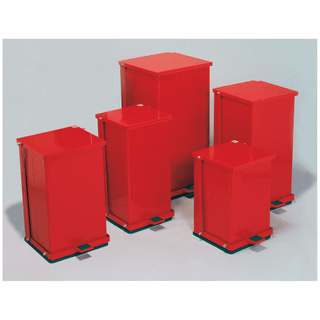 DETECTO STEP-ON CANS - Step-On Can, 32 Qt, Red (DROP SHIP ONLY) | Quantity - 1x EA