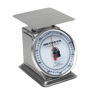 DETECTO MECHANICAL 6" DIAL TYPE PORTION SCALES - Top Loading Rotating Dial Scale, 5.75" X 5.75", 500 Gram Capacity, Stainless Steel (DROP SHIP ONLY) | Quantity - 1x EA