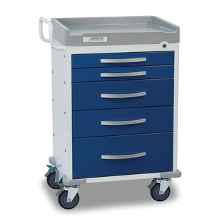 DETECTO CART - Detecto Rescue Series Anesthesiology Medical Cart, 6 Blue Drawers (DROP SHIP ONLY) | Quantity - 1x EA