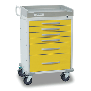 DETECTO CART - Detecto Rescue Series Anesthesiology Medical Cart, 6 Blue Drawers (DROP SHIP ONLY) | Quantity - 1x EA