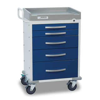 DETECTO CART - Detecto Rescue Series Anesthesiology Medical Cart, 6 Blue Drawers (DROP SHIP ONLY) | Quantity - 1x EA