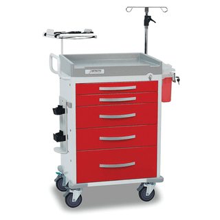 DETECTO CART - Detecto Rescue Series Anesthesiology Medical Cart, 6 Blue Drawers (DROP SHIP ONLY) | Quantity - 1x EA