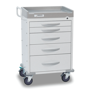 DETECTO CART - Detecto Rescue Series Anesthesiology Medical Cart, 6 Blue Drawers (DROP SHIP ONLY) | Quantity - 1x EA