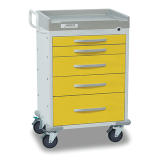 DETECTO CART - Detecto Rescue Series Anesthesiology Medical Cart, 6 Blue Drawers (DROP SHIP ONLY) | Quantity - 1x EA